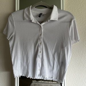 H&M collared white top